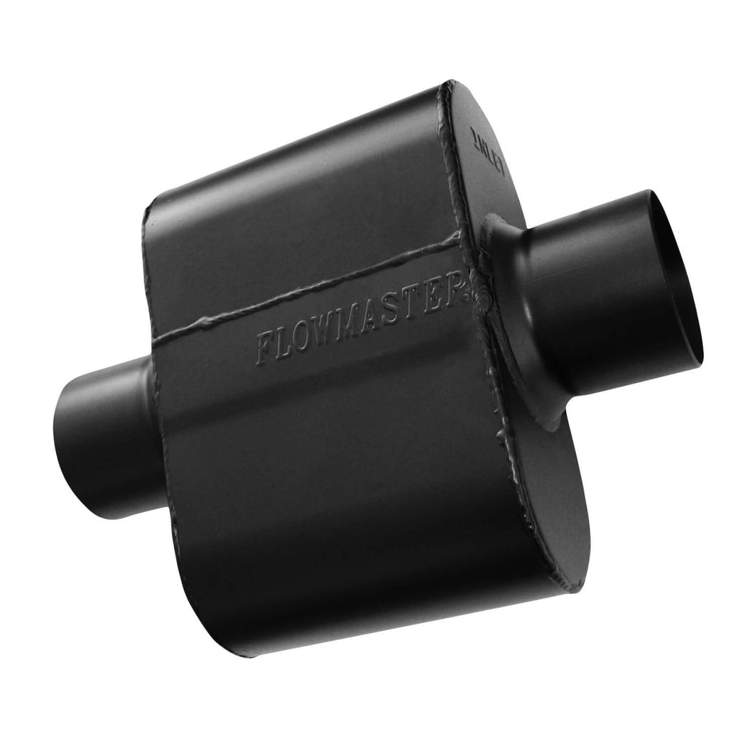 Flowmaster Super 10 Series Muffler- 2.50 Center In / 2.50 Center Out - Aggressive Sound