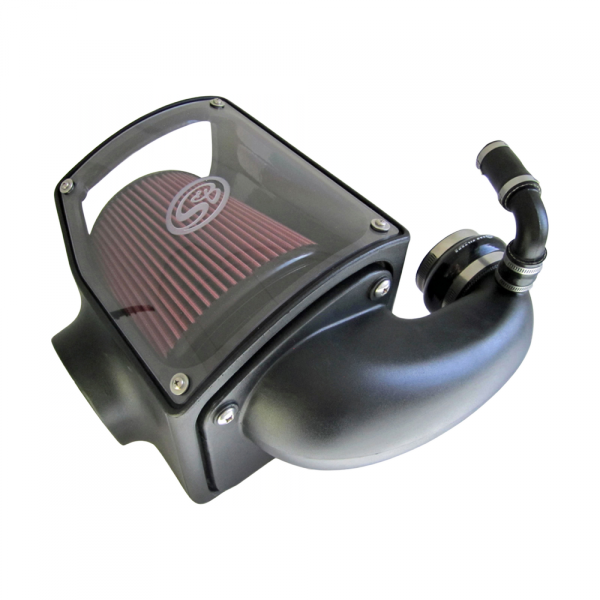 Cold Air Intake For 92-00 GMC K-Series V8-6.5L Duramax Oiled Cotton Cleanable Red S&B